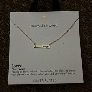 “Loved” necklace new